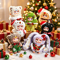 MM Suger Baby Christmas Series Plush Pendant Blind Box Cute Fluffy Doll Bag Charm Keychain Mystery Box Surprise Toy Gifts