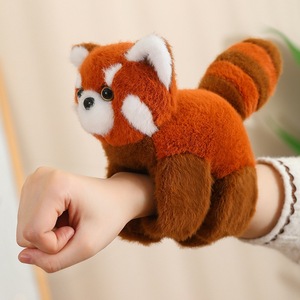 Regalos <span class=keywords><strong>de</strong></span> Navidad Juguete <span class=keywords><strong>de</strong></span> peluche personalizado Felpa Bosque Animal Mano Aplaudir Pulsera Pat Cinturón Slap Fox Panda Capybara Mapache Mono Pulsera - Product Image 6