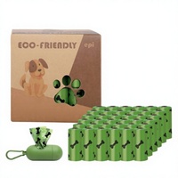 Sacs à déjections canines biodégradables et compostables avec impression de logo personnalisé, en HDPE épaissi, contrôle des odeurs, pour l'élimination des déchets d'animaux