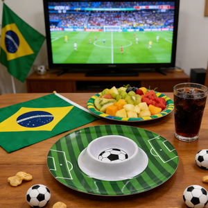 Plateau <span class=keywords><strong>de</strong></span> service en mélamine sur le thème du football américain <span class=keywords><strong>de</strong></span> 19,5 pouces, plateau décoratif pour les fans <span class=keywords><strong>de</strong></span> sport, fête/salle <span class=keywords><strong>de</strong></span> jeux - Product Image 4