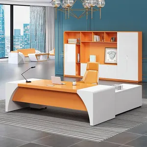 חדש עיצוב מודרני משרד ריהוט גדול שולחן במשרד הנהלה עם צד שולחן