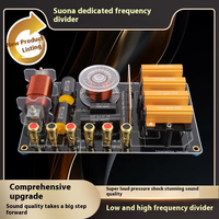 Gertsound ER615 2 Way Copper Audio Crossover Network Treble/Bass 12-15inch >800W Pembagi Frekuensi Aksesoris Speaker Hitam