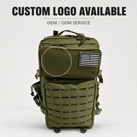 Sac à dos tactique unisexe 50L avec cadre interne, imperméable, en Oxford, camouflage, pour la randonnée et les voyages en plein air