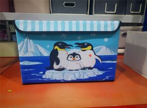 Ready to Ship Factory Wholesale Cartoon Style Colorful Oxford Fabric Non Woven Foldable Toy <b>Storage</b> <b>Box</b> Kids Organization - Product Image 6