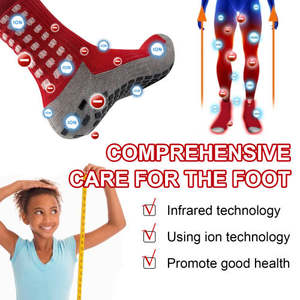 Chaussettes de sport confortables et respirantes pour hommes Houkea, antidérapantes, pour l'exercice en plein air, massage des pieds, chaussettes chaudes et respirantes pour favoriser le confort - Product Image 3