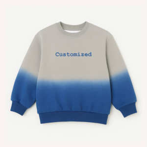 Vente en gros Marque privée Nouveau pull à la mode décontracté pour enfants en polaire à col ras du cou teint en vêtement Confortable dégradé de couleur vêtements pour garçons - Product Image 1