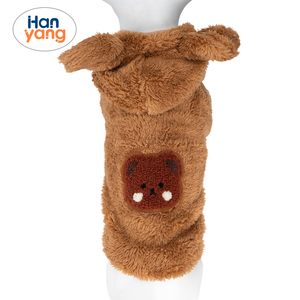 HanYang OEM personalizado polar invierno perro abrigos mascotas perro Sudadera con capucha ropa cepillada sudaderas ropa para perros suministros para mascotas accesorios para mascotas - Product Image 5