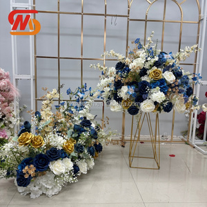 Bola de Flores Artificial Personalizada en Color Azul y Blanco para Decoración de Bodas - Product Image 2