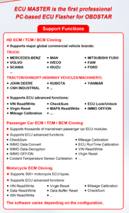 OBDSTAR ECU Master A/B/<span class=keywords><strong>C</strong></span>/D Configuración de ECU Flasher Basado en PC <span class=keywords><strong>para</strong></span> Clonación y Programación de Autos/Motocicletas/Vehículos Pesados - Product Image 5