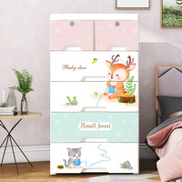 Armoire de Rangement en Plastique Pliable pour Enfants, Usine Vente en Gros, Penderie Simple pour Bébé