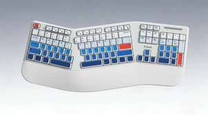 คีย์บอร์ดแยกส่วน JOMAA แบบ Ergonomic พร้อมที่รองข้อมือและฝ่ามือแบบนุ่ม คีย์บอร์ดไร้สาย 2.4G ขนาดเต็ม สำหรับคอมพิวเตอร์ Windows และแล็ปท็อป - Product Image 5