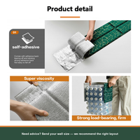 Panel Dinding Busa 3D Modern Anti Air Tebal 9mm/13mm Ukuran 23x70cm, Lem Lembaran Perekat Sendiri, Panel Dinding Plastik Lunak 3D untuk Hotel KTV