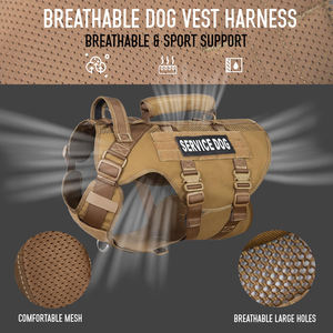 犬用ハーネスメッシュ通気性犬用リフトハーネス金属バックル付きトレーニング用ハイキングウォーキング - Product Image 4