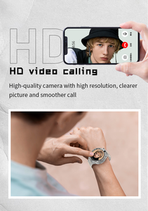 Montre connectée Android ronde GPS 4G, écran IPS, caméra, SOS, appels vidéo bidirectionnels, 4G, pour enfants et adolescents - Product Image 5