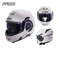 Casque de moto modulaire pour adulte LS2FF906, certifié DOT, avec pare-soleil double face, casque intégral ECE/DOT
