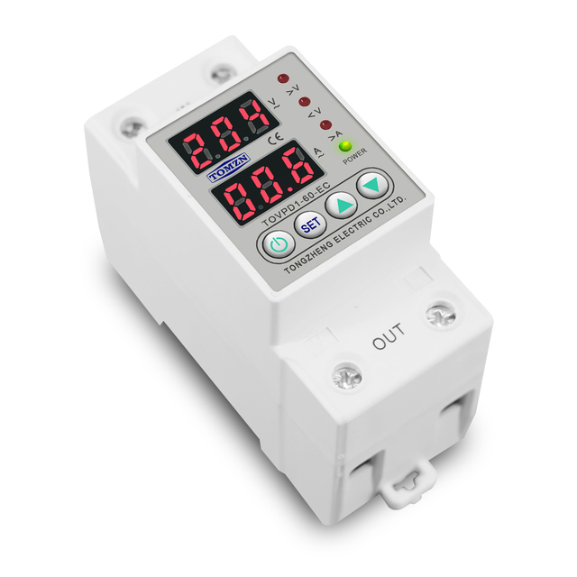 Industrial CE for Din Rail Dual Display Adjustable Voltage/Current Protective Device Relay 40A-100A 220V-230V C439