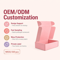 Cajas de Cartón Corrugado Asépticas con Logotipo Personalizado al por Mayor, Embalaje para Envío Minorista, Tipo Carpeta con Laminado Mate y Relieve para Ropa