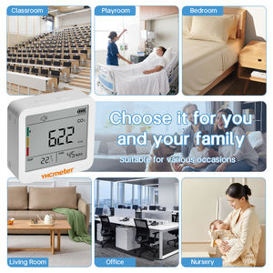 Yhcmeter <span class=keywords><strong>Co2</strong></span> Monitor Detector de dióxido de carbono Monitor de calidad del aire portátil <span class=keywords><strong>Co2</strong></span> Alarma - Product Image 5