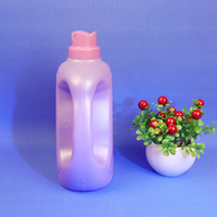 Bouteilles de détergent liquide en plastique en forme de fleur de 3 litres Bouteille de détergent à lessive pour après-shampoing