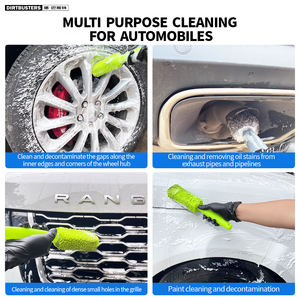 แปรงล้อรถขนนุ่มทำความสะอาดล้อและยางที่มีประสิทธิภาพสำหรับขอบอัลลอยสำหรับแปรงล้างรถ - Product Image 4