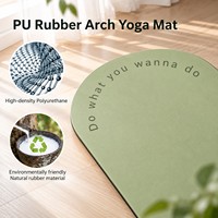 Tapis de yoga écologique Sansd en caoutchouc naturel PU, coloré, en forme de demi-cercle, avec logo personnalisé, pour Pilates et yoga