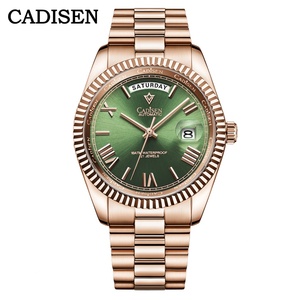 CADISEN New Week Calendar Type <b>Watch</b> for Men Sapphire Mirror 10ATM Automatic <b>Watch</b> MIYOTA 8185 Business Mens All Steel <b>Watches</b> - Product Image 1