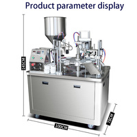 Machine de remplissage et de thermoscellage semi-automatique électrique pour tubes de confiture de fraises, sauce harissa, tubes en aluminium pliables, produits chimiques