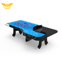 Lucky yyh — Table de Poker de 22 pouces, Roulette, haute qualité, avec jambes en H, porte-gobelet