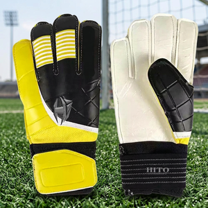 Professional Soccer Goalkeeper Gloves Front Palm Contact Latex Backhand Silicon Inject Negative Cut Customized Design - Product Image 4