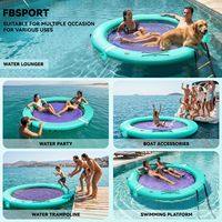 FBsport Plateforme Gonflable Géante Personnalisée pour Fêtes sur Yacht, Île Gonflable pour Piscine Océanique, Plateforme de Natation Gonflable