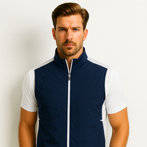 Veste Softshell légère pour hommes Veste sans manches coupe-vent respirante avec logo personnalisé brodé pour les voyages Vêtements d'extérieur - Product Image 1