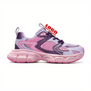 Scarpe da ginnastica da <span class=keywords><strong>donna</strong></span> di moda estiva personalizzate con plateau rosa blu scarpe da corsa per camminare in primavera - Product Image 5