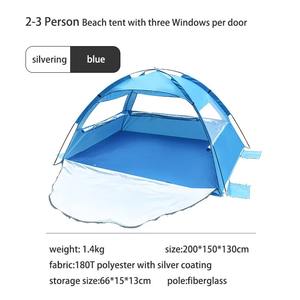 Tente d'été portable à baldaquin pour la plage Tente de plage extensible personnalisée pour <span class=keywords><strong>l</strong></span>'extérieur Protection UV Tente de pêche pour le camping <span class=keywords><strong>Abri</strong></span> solaire pour <span class=keywords><strong>l</strong></span>'extérieur - Product Image 2