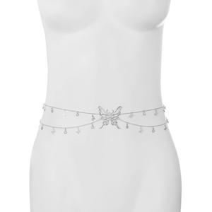 Classic Alloy Body <span class=keywords><strong>Chain</strong></span> para Mulheres com <span class=keywords><strong>Design</strong></span> Borboleta <span class=keywords><strong>Gold</strong></span> Bikini Belly Cintura para Summer Beach Party Wedding body <span class=keywords><strong>chain</strong></span> - Product Image 4