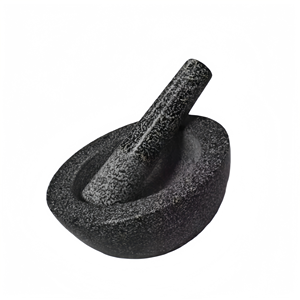 <span class=keywords><strong>Molcajete</strong></span> y Mortero de Granito Natural Personalizado para Cocina, para Especias y Hierbas - Ecológico y Duradero - Product Image 3