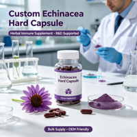 Capsule d'échinacée naturelle pour adultes, marque privée OEM, 5g/pièce, formule personnalisée, vente en gros, complément conforme aux normes européennes