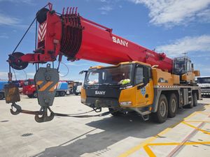 Sany 130T Crane มือสองสภาพใช้งานส่วนประกอบหลักได้แก่เครื่องยนต์มอเตอร์และกระปุกเกียร์และปั๊มอยู่ในสภาพดี - Product Image 4