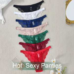 2025最新年轻女孩时尚蕾丝内衣性感透明比基尼女式透视内裤 - Product Image 6