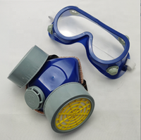 Masque respiratoire réutilisable NP 306 pour la protection complète du visage, anti-poussière, gaz, travail chimique, filtre à charbon actif, avec lunettes de sécurité