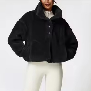 Women's <b>Short</b> Breathable Eco-Friendly Fleece Winter <b>Jacket</b> with Cotton-Padded Lining Nylon Lining - Product Image 1
