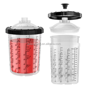 Pistola de Pulverización Neumática HVLP de Grado Industrial Profesional de 850 ml con Vaso para Pintura, para Pintura y Repintado de Carrocerías de Automóviles - Product Image 4