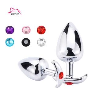 Fácil de transportar IPX7 Waterproof Usável Lavável Portátil Mini Sexo Toy Homm Anal Plug Aço