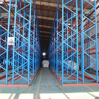 VNA Schmalgang-Palettenregal-Führungsschiene Einfache Installation Q235 Stahl 500-4000kg/Ebene Tragfähigkeit Umweltfreundliches Regalsystem