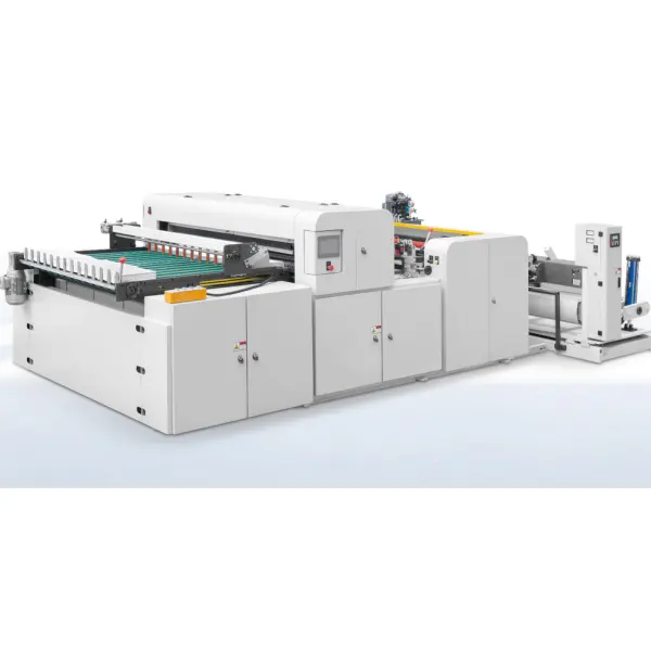 Machine de découpe de papier adhésif PET, papier-plastique Composite, Machine de découpe de papier Hamburger, fabricant HQJ-1400D
