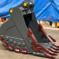 Bucket Excavator 20-30 Ton Laris Manis dari Pabrik, Bucket Tambang Batu, Baja Khusus Tebal, dan Gigi Bucket Anti Aus