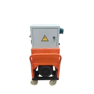 Équipement de pulvérisation de mortier portable 511, corps orange avec roulettes, haute efficacité - Product Image 3