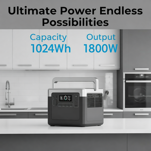 1024Wh 1536Wh Silent Inverter Solar Generator <b>Mini</b> Portable Power Station 1500W 1800W - Product Image 5