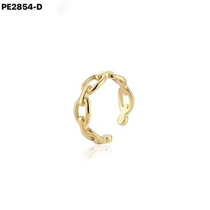 Pendiente de Oreja Tipo Clip con Cadena Gruesa PE2854 para Mujer, Sin Perforación, Estilo Punk, Moderno y Urbano, Ideal para Regalo - Product Image 2