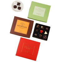Personnalisé Luxe Premium Haute Qualité Petit Couvercle en Treillis et Base Feuille d'Estampage Chocolat Argent Boîte Cadeau