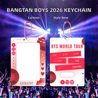 KPOP Bangtan Boys 2026 World Tour AIRRANG Porte-clés photo numérique en acrylique Motif dessin animé Cadeau pour les fans de Kpop
